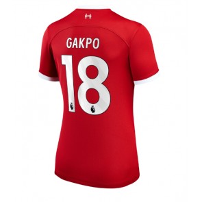 Maillot de foot Liverpool Cody Gakpo #18 Domicile Femmes 2023-24 Manches Courte